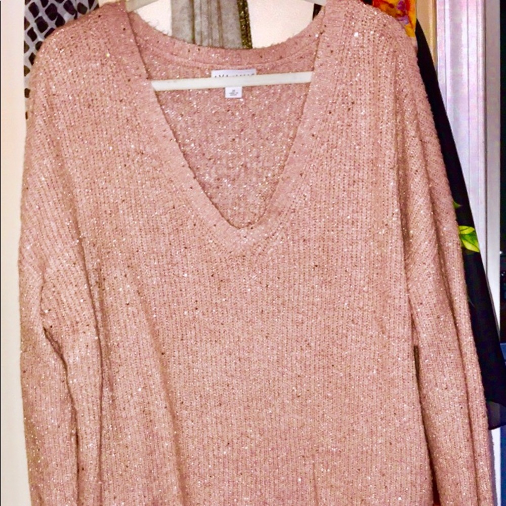 Pink sparkly sweater